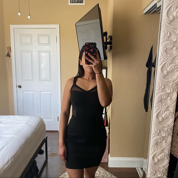 Express Black Mini Dress - Picture 8 of 9